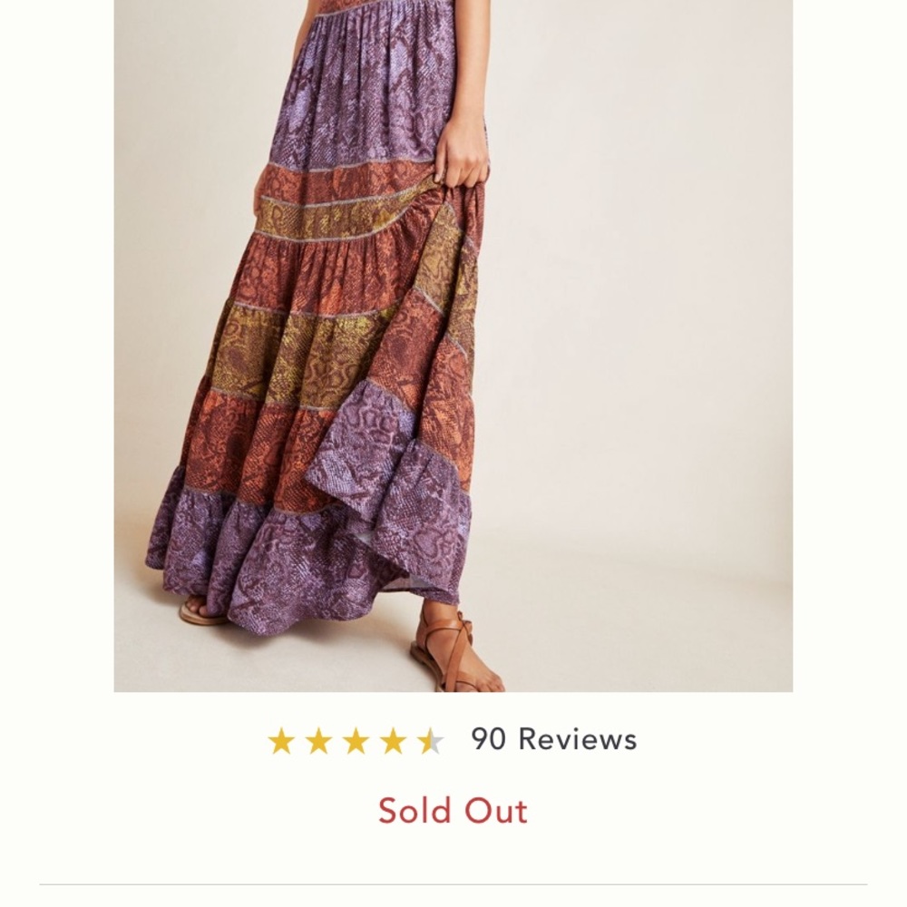 Gorgeous 5 ⭐️ NWOT Anthro summer maxi!